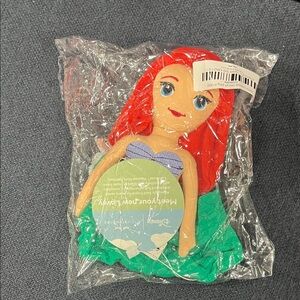 Little Sleepies Plush Doll with Red Hair and Green Tail